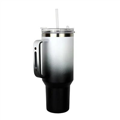 40oz Tshiab Stainless Hlau Mus Ncig Mug Nrog Kov Tus Kheej