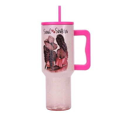 Hnub Valentine Tus Kheej Cov Khoom Plig Stainless Hlau Ncig Mugs